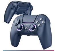Oniverse Mando inalámbrico para PS5/PC/Steam Deck - Starion - Joysticks y gatillos con tecnología Hall Effect, Paletas macro programables, Gatillos L4/R4, Panel táctil, Bluetooth/USB-C - Blue