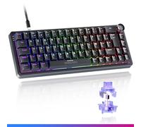 Oniverse - Teclado magnético con Cable para Juegos (65% - Interruptores Hall Effect, Rapid Trigger, Accionamiento Ajustable 0,1 mm, Anti-ghosting, 8000 Hz, LED, AZERTY, para PC/Mac - Maegnus (Nocta