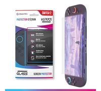 Oniverse Vidrio templado para Switch 2 - Protector de pantalla de vidrio templado 9H, ultrafino, resistente a huellas y al sudor, compatible con Nintendo Switch 2 - Kit de limpieza incluido