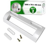 ONIX TECH 2 Piezas Tirador Frigorifico Universal Montaje 105-160 mm | Kit Incluye 4 Tapones y 4 Tornillos - Garantía de 5 Años - ONIX TECH