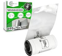 ONIX TECH Aislante Aluminio para Encimeras sobre Lavavajillas 695 mm x 75 mm x 1 mm con Código Original C00871857 para Indesit 1855840300 para Beko - Garantía de 5 Años