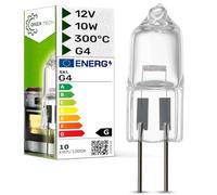 ONIX TECH Halogena Bombilla Campana Extractora G4 12V 10W 300°С con Código Original 00168834 00176007 00189351 00420228 531087 para Bosch para Siemens para Küppersbusch