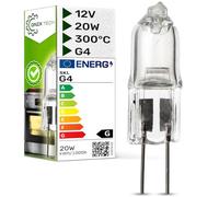 ONIX TECH Halogena Bombilla Campana Extractora G4 12V 20W 300°С con Código Original 184736 2080139021 481281728422 484000000983 para Gorenje para Whirlpool para Electrolux