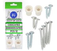 ONIX TECH Montaje Kit para Fijar la Puerta al Panel Frontal de Integrable 45 cm o 60 cm Lavavajillas con Código Original C00534183 488000534183 para Ariston para Indesit para Whirlpool - MADE IN EU