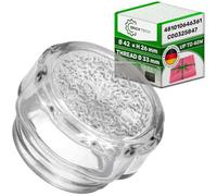 ONIX TECH Tapa Cristal para Bombilla Horno Ø 42 mm H26 mm con Código Original 481010646361 C00325847 para Whirlpool para Ariston para Indesit - Made IN Germany - Incluye Bayeta Microfibra