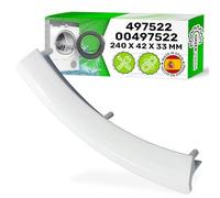 ONIX TECH Tirador Lavadora Puerta con Código Original 240 x 42 x 33 mm 00497522 497522 01007138 para Bosch para Siemens iQ100 iQ300 iQ500 - Garantía de 5 Años - MADE IN SPAIN