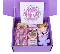 ONIYEA Regalo de cumpleaños para adolescentes, 7 bonitos regalos con tareas, ideas de regalo de feliz cumpleaños, cosas preparadas de moda para adolescentes, Navidad, lindas tazas de cristal estéticas