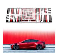 ONKENTET Emblema 3D a cuadros compatible con Tesla Model 3 Y X S Cybertruck Semi Roadster Performance Stickers Accesorios Decoración Exterior Marca tridimensional para todos los modelos Tesla