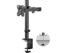 ONKRON Brazo de monitor 13-34 pulgadas, Soporte Monitor Escritorio Carga hasta 8 kg, Soporte pantalla ordenador mesa VESA 75x75-100x100 mm, Accesorios gaming y oficina, Altura regulable, Negro D121E-B