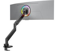 ONKRON Brazo Monitor de 17 a 57 Pulgadas - Soporte Monitor PC en Color Negro con Peso de hasta 27 kg - Elevador Pantalla Ordenador MAX VESA 200x200 mm/Soporte Pantalla Inclinable y Giratorio G130-B
