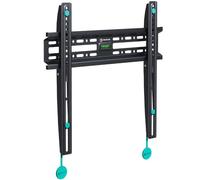 ONKRON Soporte para T V de 32 a 65 Pulgadas - Colgador de Televisor de Pared Universal con Peso de hasta 50 kg - Soporte TV Fijo MAX VESA 400x400 mm/Sujeción TV Pared Fijado a Muro FM2-B Negro