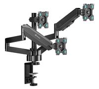 Onkron G280-B Soporte Brazo Móvil para Tres Monitores de 13"- 32" Vesa 100 X 100 Negro