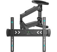 ONKRON Soporte Television Pared de 40" a 75", Carga máx de 35 kg, Brazo TV con VESA 100x100-400x400 mm, Soporte TV Giratorio, Inclinable, Ajustable, Colgador Television Pared, Color Negro NP47-B