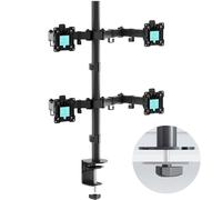 ONKRON Soporte de Mesa 4 Monitores 13-32" hasta 8 kg D421E-B, VESA 75-100