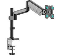 ONKRON Soporte Monitor 13" - 34", Carga hasta 12 kg, Brazo Monitor con VESA 75x75-100x100 mm, Soporte Pantalla Ordenador, Inclinable y Giratorio, Accesorios Gaming y Oficina, Color Negro G75-B