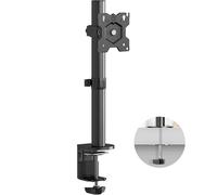 ONKRON Soporte Monitor Escritorio 13-34 Pulgadas, Brazo Monitor Carga hasta 8 kg, Soporte Pantalla Ordenador VESA 75x75-100x100 mm, Accesorios Escritorio Gaming con Altura Ajustable, Negro D101E-B