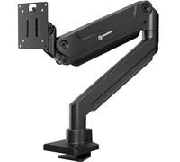 ONKRON Soporte Monitor Escritorio 17-49", 20 kg, VESA 100x100, G100-B | Brazo monitor negro, inclinación -54°/+110°, giro 180°, rotación 360° y altura regulables; para oficina y gaming