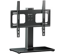 ONKRON Soporte Pie TV 26'' - 55'', Elevador TV Sobremesa con Peso de hasta 30 kg, Pie para Television con VESA 75x75 - 400x400 mm, Altura Regulable, Soporte para Televisión en Color Negro PT1-B