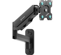 ONKRON Soporte TV Pared 13-34 Pulgadas, hasta 8 kg, Brazo TV VESA 75x75-100x100 mm, Colgador Television Pared Inclinable y Giratorio, Soporte Pantalla Articulado, Universal, Ajustable, Negro G150-B