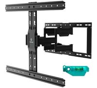 ONKRON Soporte TV Pared 32-90 Pulgadas, Carga hasta 50 kg, Brazo TV con VESA 200x200-600x400 mm, Soporte Television Pared Inclinable y Giratorio, Colgar Television Universal, Negro SM6L-B
