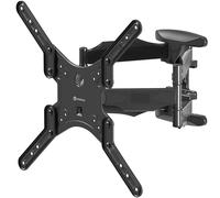 ONKRON Soporte TV Pared 37-70 Pulgadas, Carga hasta 36,4 kg, Brazo TV VESA 100x100-400x400 mm, Soporte Television Pared Giratorio, Brazo Television para Colgar Pantalla, Universal, Negro M5-B