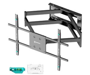 ONKRON Soporte TV Pared 42-110 Pulgadas, Brazo TV Peso hasta 100 kg, Soporte Television Pared VESA 100x100-800x600 mm, Colgador Television Universal, Sujecion Inclinable y Giratorio, Negro M8L-B