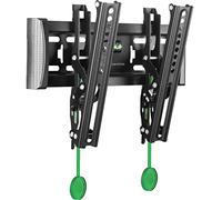 ONKRON Soporte TV Pared de 17 a 43 Pulgadas, Peso de hasta 36,4 kg, Soporte Television Pared con VESA 75x75-200x200 mm, Brazo TV Inclinable, Brazo Television Universal en Color Negro, TM4-B