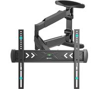 ONKRON Soporte TV Pared Giratorio 40"-75", 35 kg, máx VESA 400x400, NP47-B | Brazo TV negro, giratorio 180°, inclinable -5° / +8°, nivel integrado, ajuste horizontal; para salón, dormitorio, oficina
