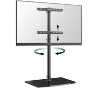 ONKRON Soporte TV Pie 30″ - 60″, Pie Television Universal con Peso de hasta 41 kg, Pedestal TV Giratorio con VESA 100x100 - 400x400 mm, Soporte Television, Altura Regulable, Negro TS5065-B