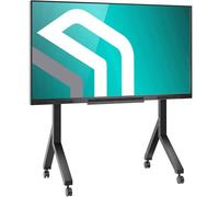 ONKRON Soporte TV Ruedas 70-110 Pulgadas - Pie para TV y Pizarra Digital en Color Negro con Peso de 120.5 kg - Soporte para Televisión y Panel Interactivo MAX VESA 1000x800 / Pie Televisor TS2081-B