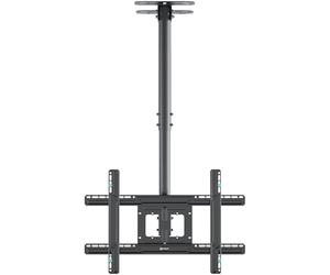 ONKRON Soporte TV Techo 32-80 Pulgadas, hasta 68,2 kg, VESA 100x100-600x400 mm, Soporte TV Giratorio e Inclinable, Brazo para Televisión Telescópico, Extensible, Mural, Universal, Negro N2L-B