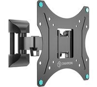 ONKRON Sujecion TV Pared de 17 a 43 pulgadas - Brazo para Television con Peso de hasta 35 kg - Colgador para Televisores con max VESA 200x200 mm/ Soporte Pantalla Giratorio y Inclinable NP24-B Negro