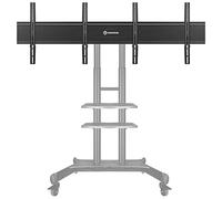 ONKRON Supporto Doppio VESA per schermi LCD LED OLED 4K Flat Curvi da 40-65 pollici Fino a 44,9 kg ciascuno - Adattatore Doppio schermo per Mobile TV Stand TS1881 VESA compatibile Fino a 600x400