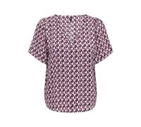 ONLALMA Life Poly S/S V-Neck Top AOP, Magenta Purple/AOP: 584 Posh, XL