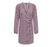 ONLALMA Life Vis L/S Gina Dress AOP, Magenta Purple/AOP: 584 Posh, XS