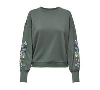 Onlbrooke L/S O-Neck Flower SWT Noos, Bálsamo Verde, M