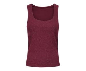 Onlea Glitter S/L 2-Ways Top JRS Noos, Truffle Chocolate, M