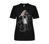 Onlemma Life Reg S/S Lady Top JRS, Negro, XS