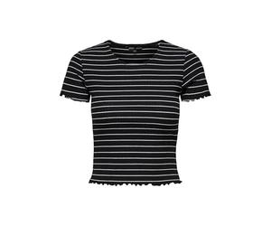 Onlemma Stripe S/S Top JRS, Negro, L