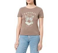 ONLFREE Life S/S Cross Back Top Box JRS, Nogal/Estampado: Natural, S