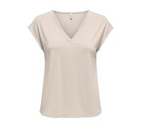 Onlfree Life S/S Mod.V-Neck Top JRS Noos, Piedra Pumice., M