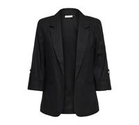 Onlgoa 3/4 Unline Linen Bl Blazer CC TLR, Negro, 36