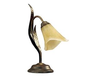 onli Alga lámpara de mesilla estilo clásico, Marrón