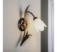 ONLI Aplique de pared Sonia 1 luz, bronce True