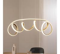 ONLI Kira lámpara colgante LED, color dorado, longitud 102 cm, 4000 K True