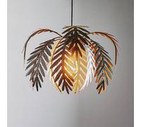 ONLI Lámpara colgante Dubai, decoración con palmeras, Ø 46 cm, bronce True