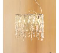 ONLI Lámpara colgante Laila con cristal colgante de 5 luces True