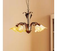 ONLI Lámpara colgante Lucrezia de 5 luces, bronce True