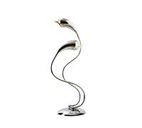 Onli - Lámpara de mesa Cobra con 2 bombillas G4 de 10 W incluidas Estructura de metal cromado brillante.