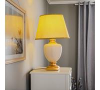 ONLI Lámpara de mesa Mozart en marfil/dorado True